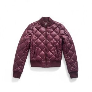 Aritzia TNA League Bomber Jacket – XXS - Burgundy/Plum